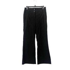 Anthropologie Maeve Black Wide Leg Trouser Pants 8P
